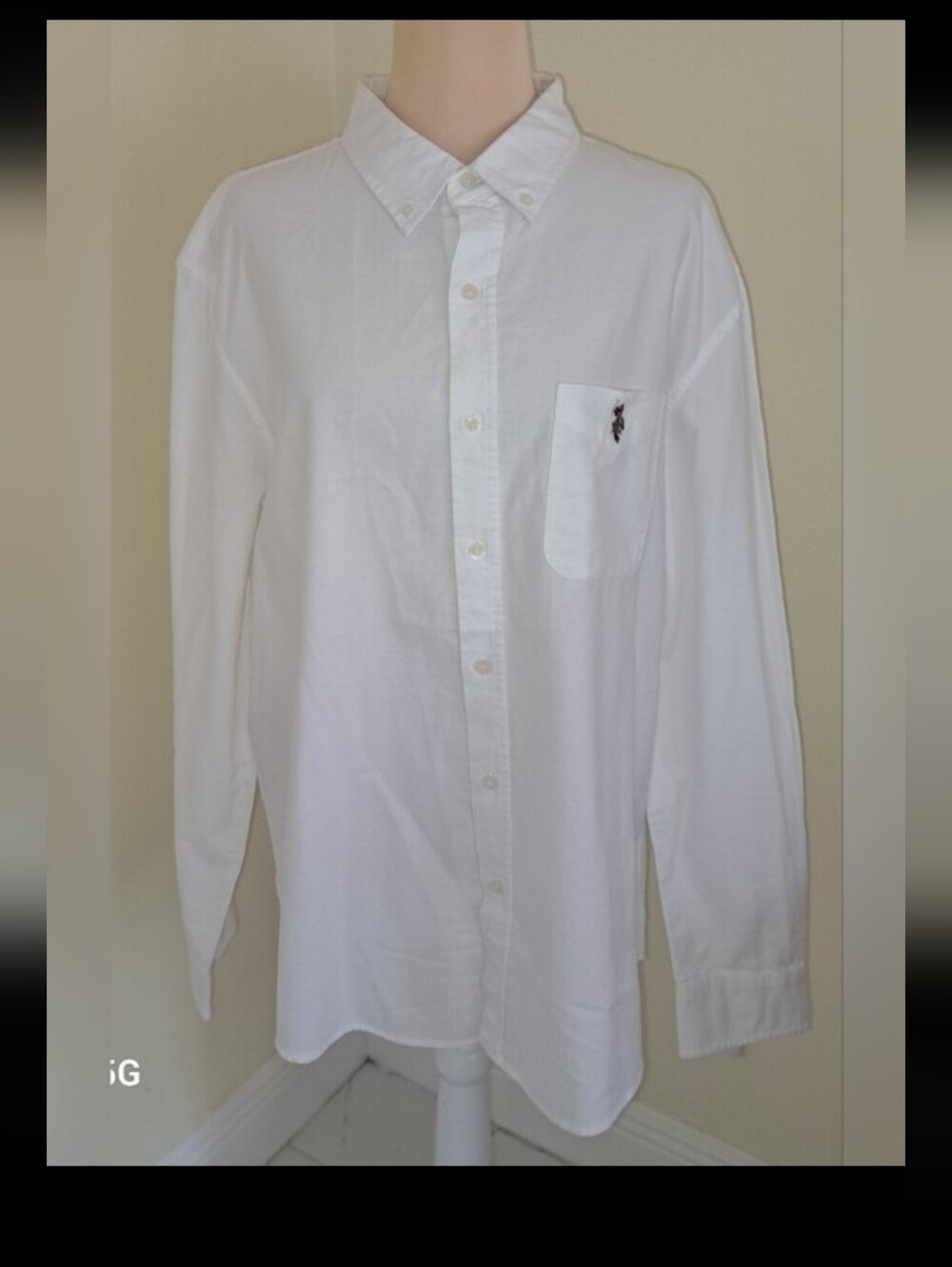 U.S. Polo Assn. Men's White Button-Down Pocket Shirt